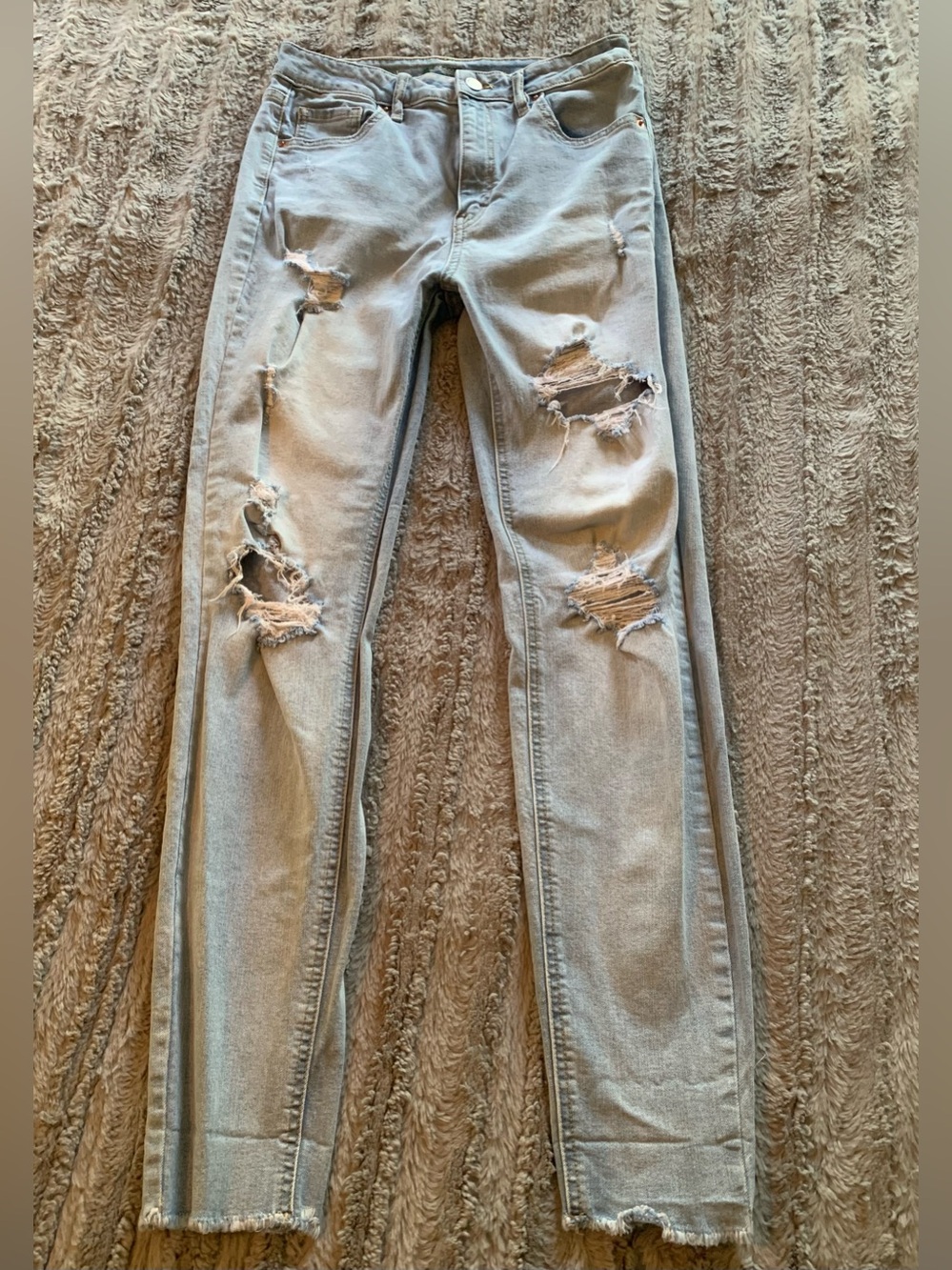 Wild Fable Highest Rise Skinny Size 6 Women’s Light Distressed Jeans